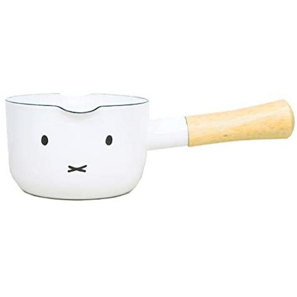 富士ホーロー ミッフィーフェイスシリーズ 12cmミルクパン MFF-12M/12cm Milk Pot